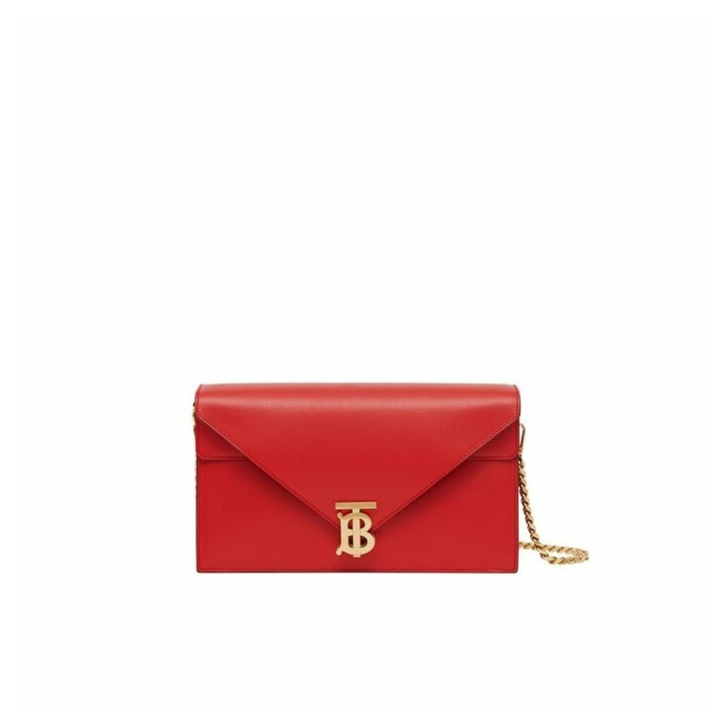Burberry Small Leather TB Envelope Clutch