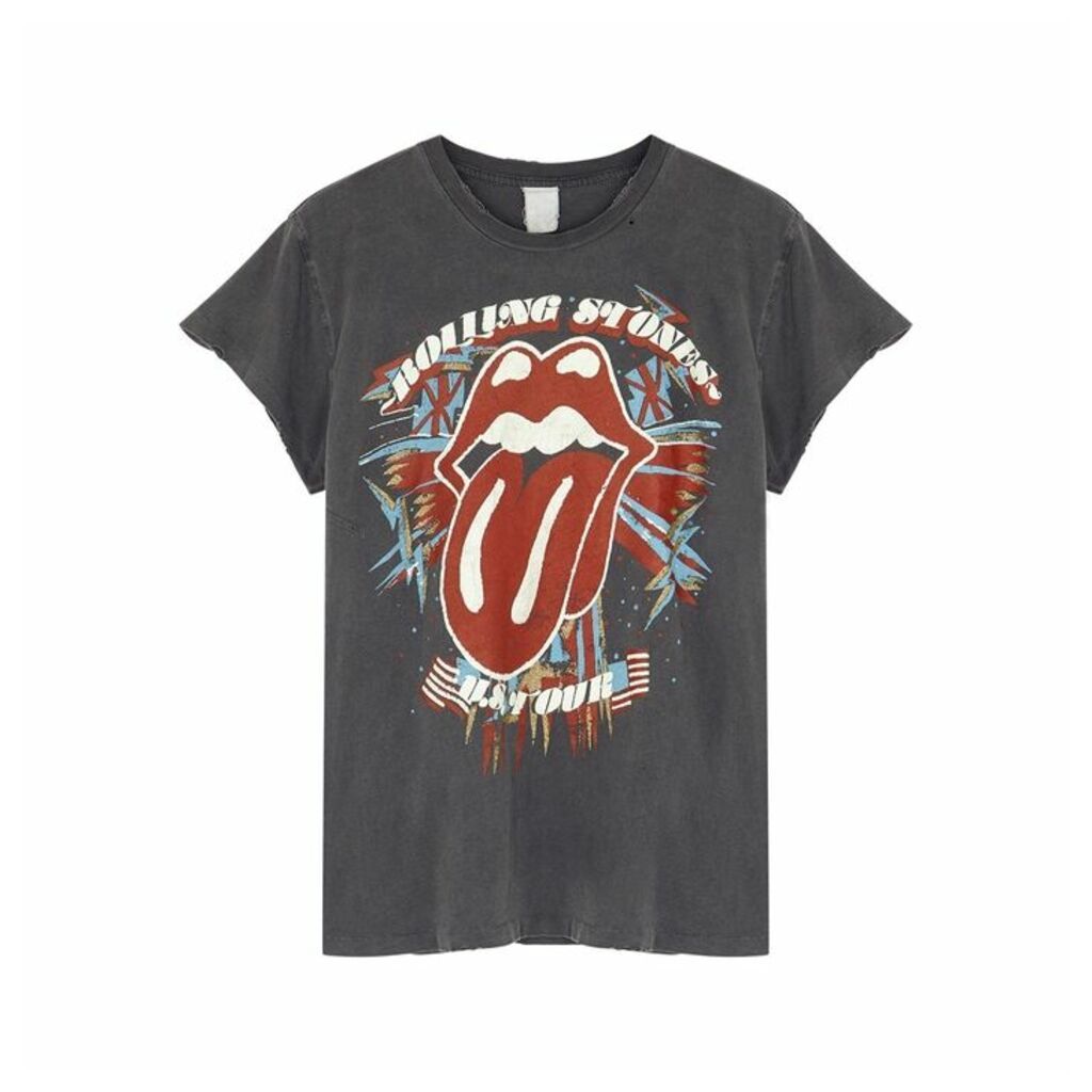 MadeWorn Rolling Stones Printed Cotton T-shirt