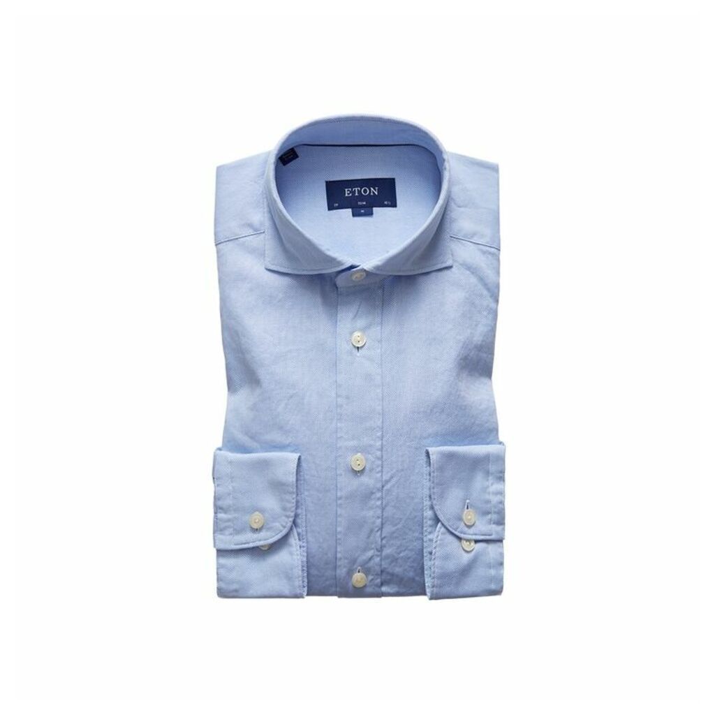 Eton Soft Light Blue Royal Oxford Shirt - Slim Fit