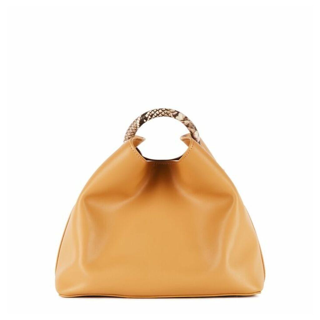 ELLEME Raisin Mustard Leather Top Handle Bag
