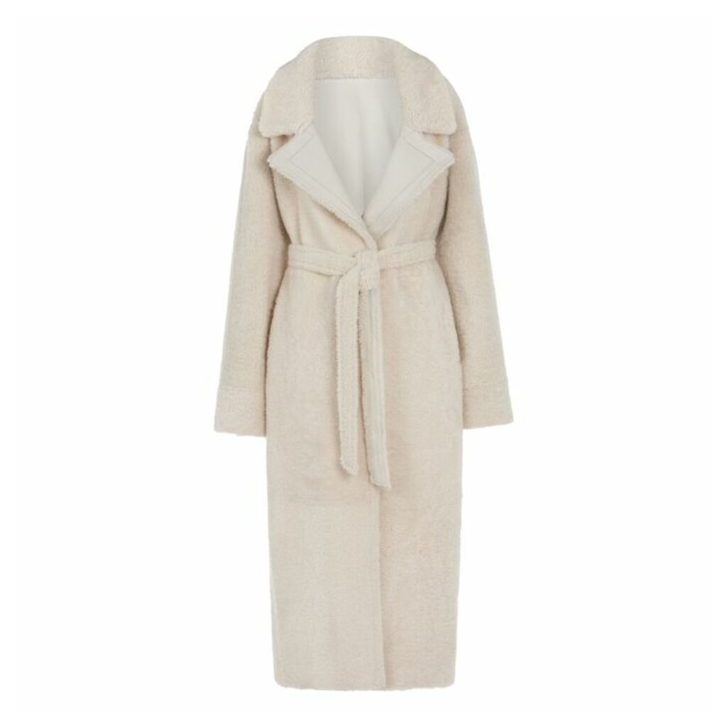 Gushlow & Cole Oversized Shearling Trench Coat