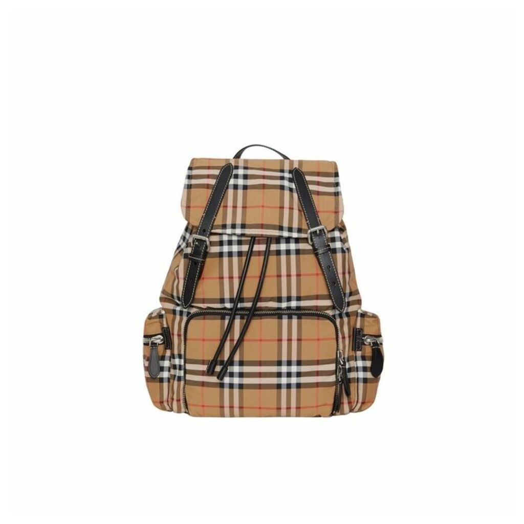Burberry The Large Rucksack In Vintage Check Nylon