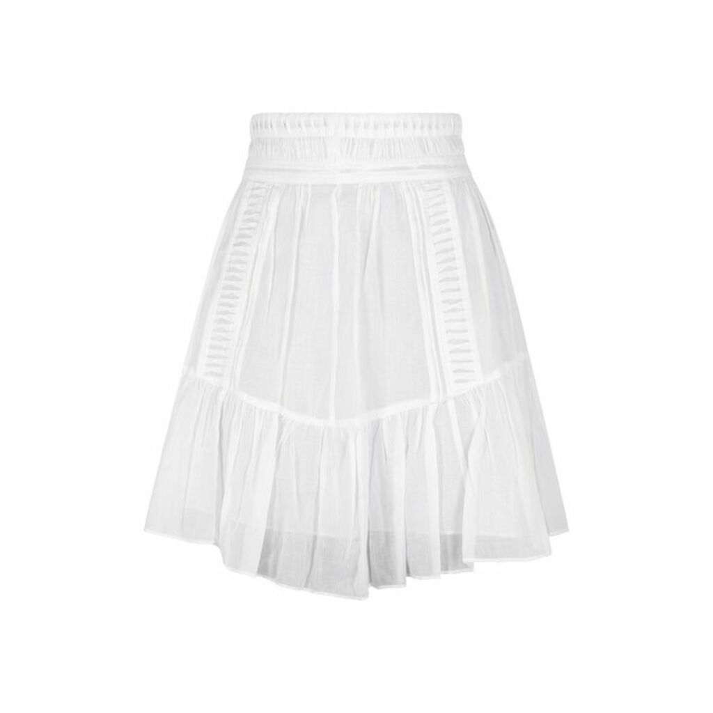 Isabel Marant Étoile Laraya White Cotton Mini Skirt