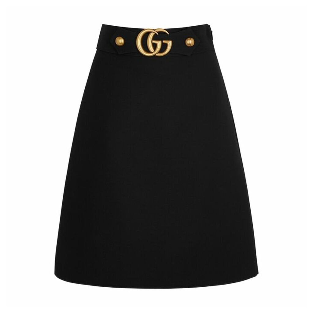 Gucci GG Black Wool-blend Skirt