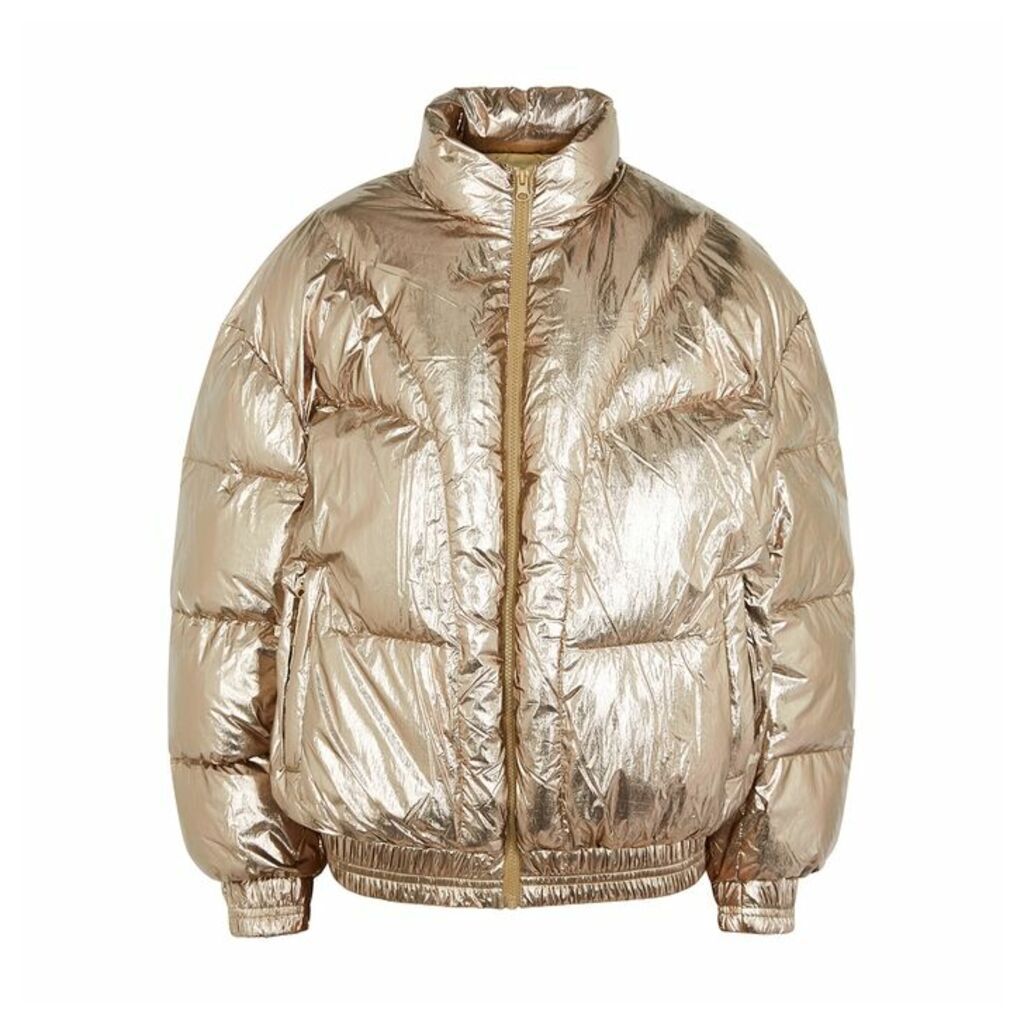 Isabel Marant Étoile Kristen Bronze Quilted Shell Jacket
