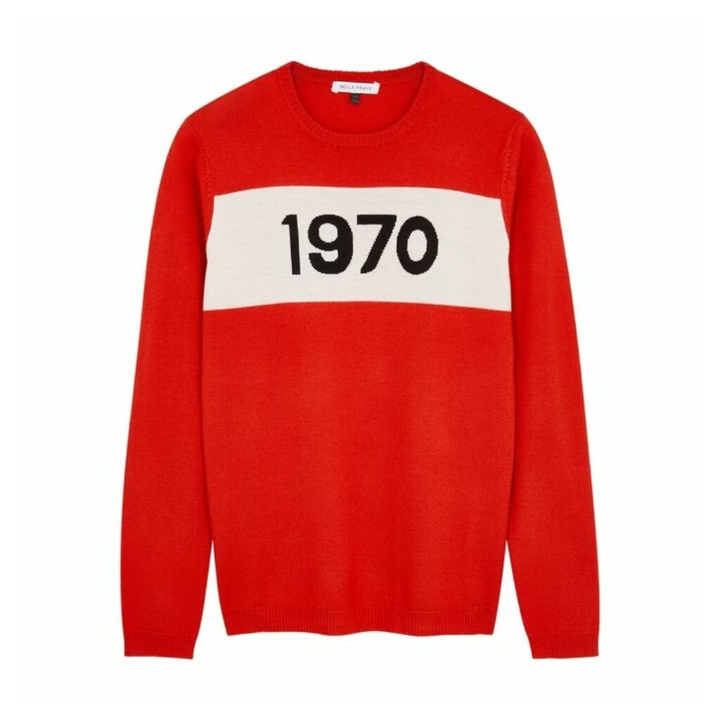 BELLA FREUD 1970 Red Wool Jumper