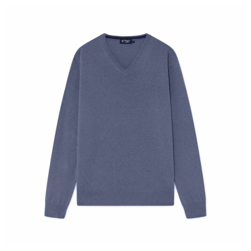 Hackett Merino Wool And Cashmere Blend V-neck Sweater