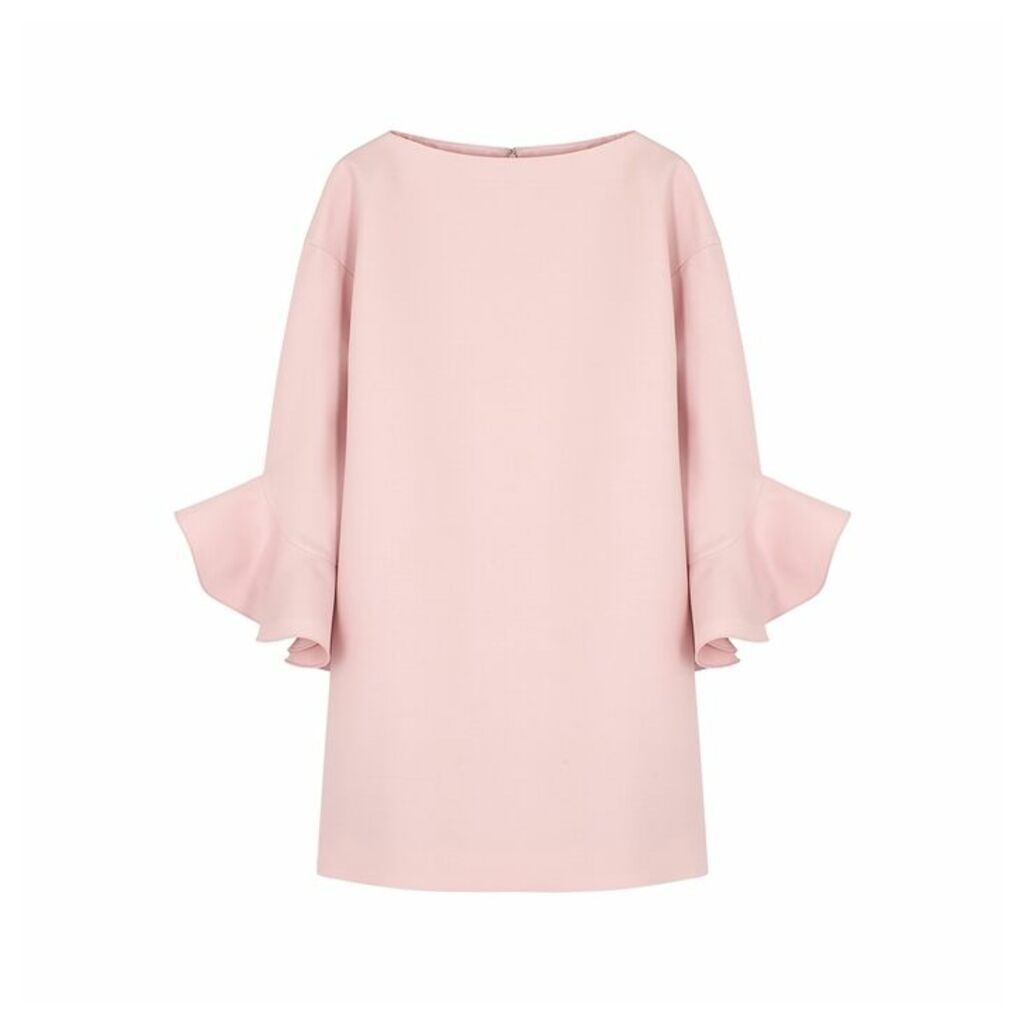 Valentino Light Pink Wool-blend Shift Dress