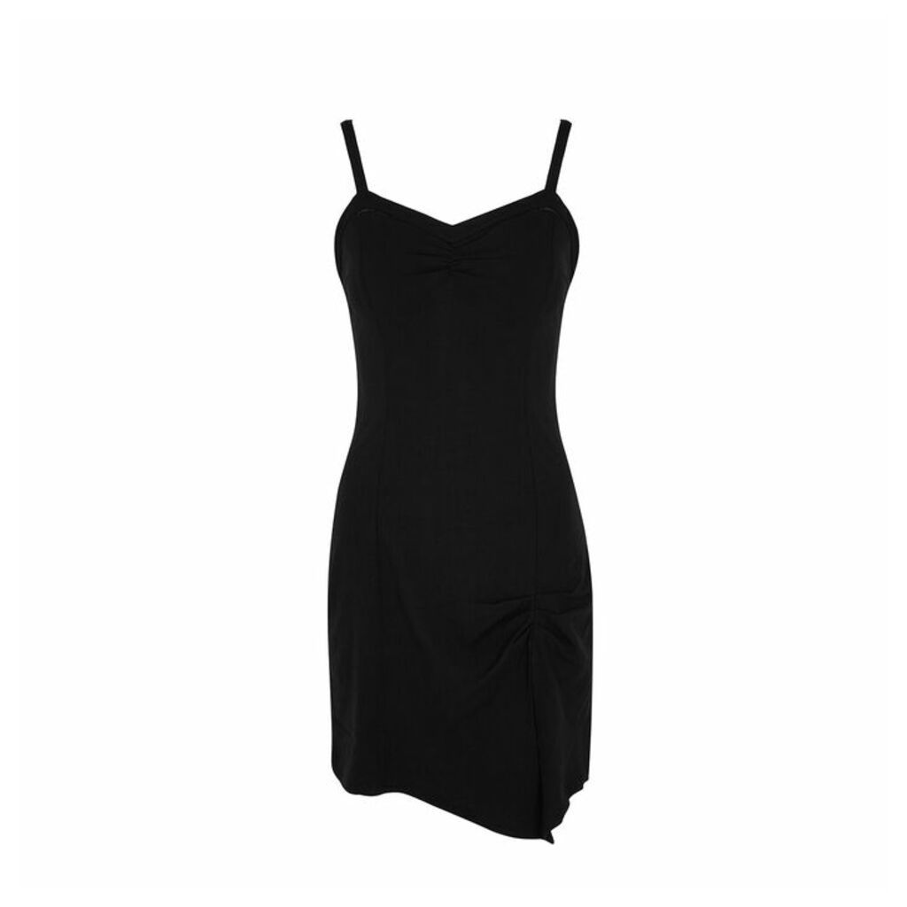 Free People Monroe Black Stretch-rayon Mini Dress
