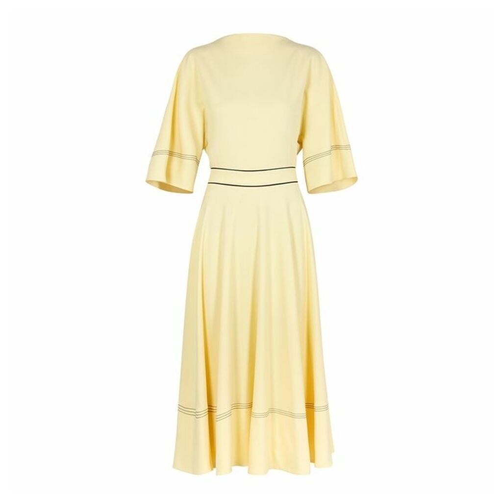 Roksanda Dara Yellow Crepe Dress