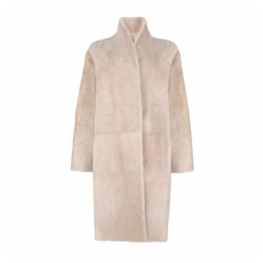 Gushlow & Cole Stand Collar Shearling Coat