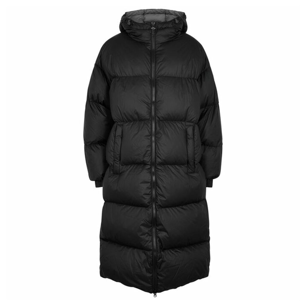 Colmar Black Quilted Shell Coat