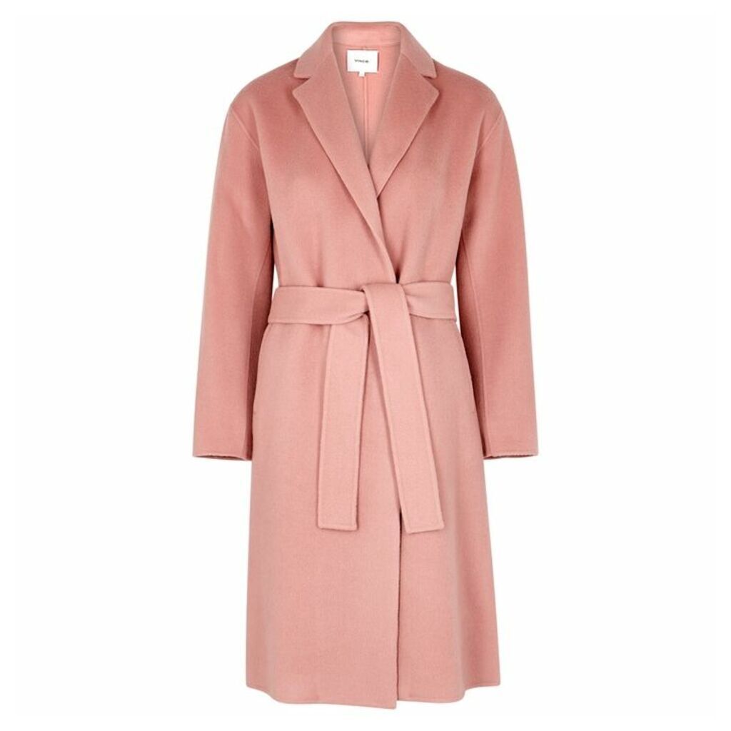 Vince Pink Wool-blend Coat