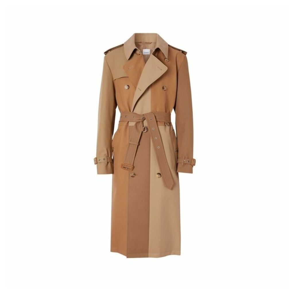 Burberry Panelled Cotton Trench Coat