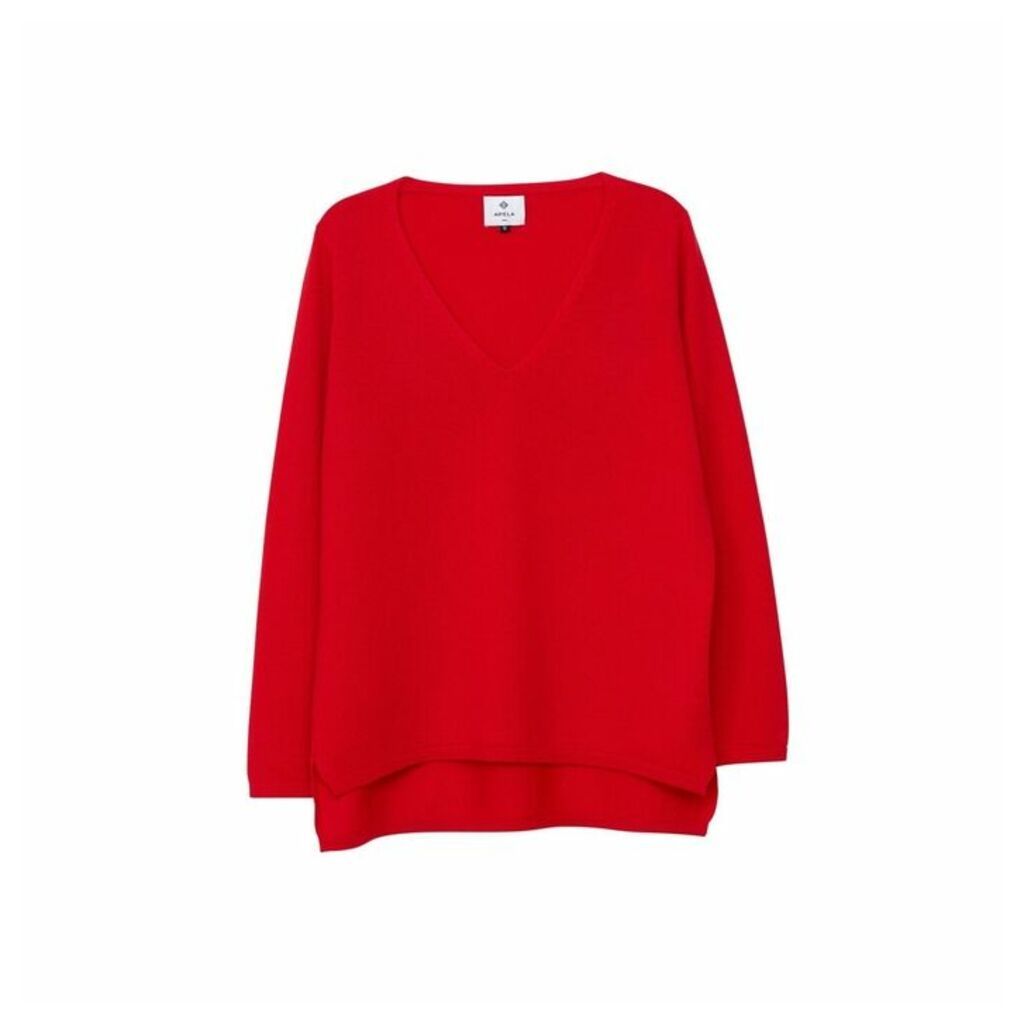 Arela Vija Cashmere Sweater In Red