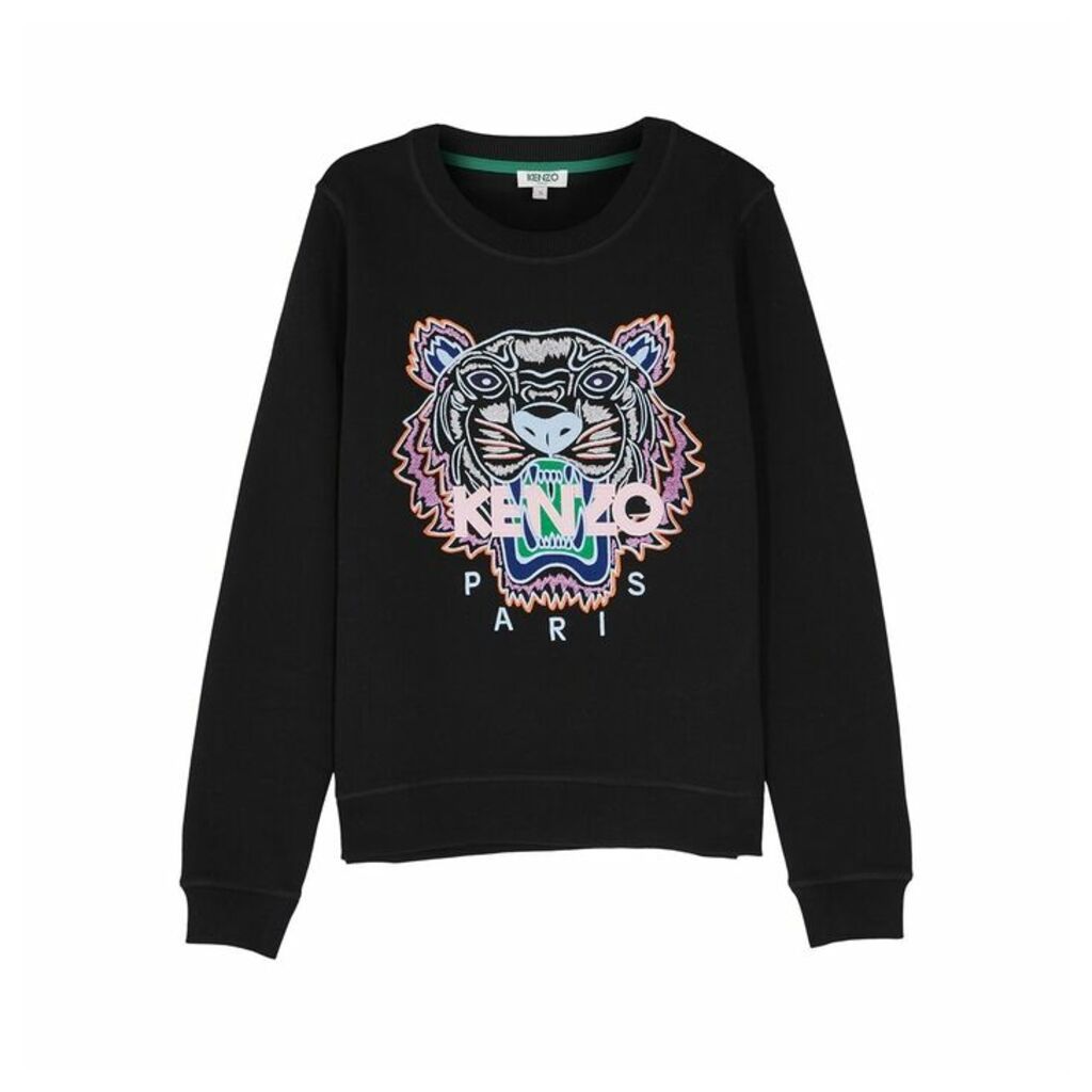 Kenzo Tiger-embroidered Cotton Sweatshirt