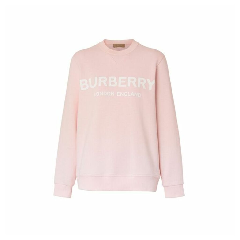 Burberry Logo Print Cotton Sweatshirt