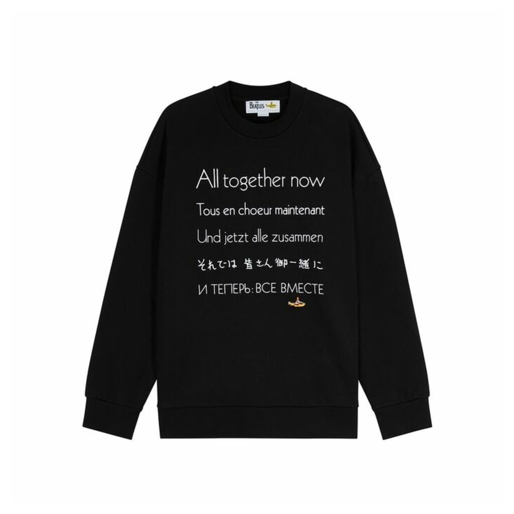 Stella McCartney X The Beatles Embroidered Cotton Sweatshirt