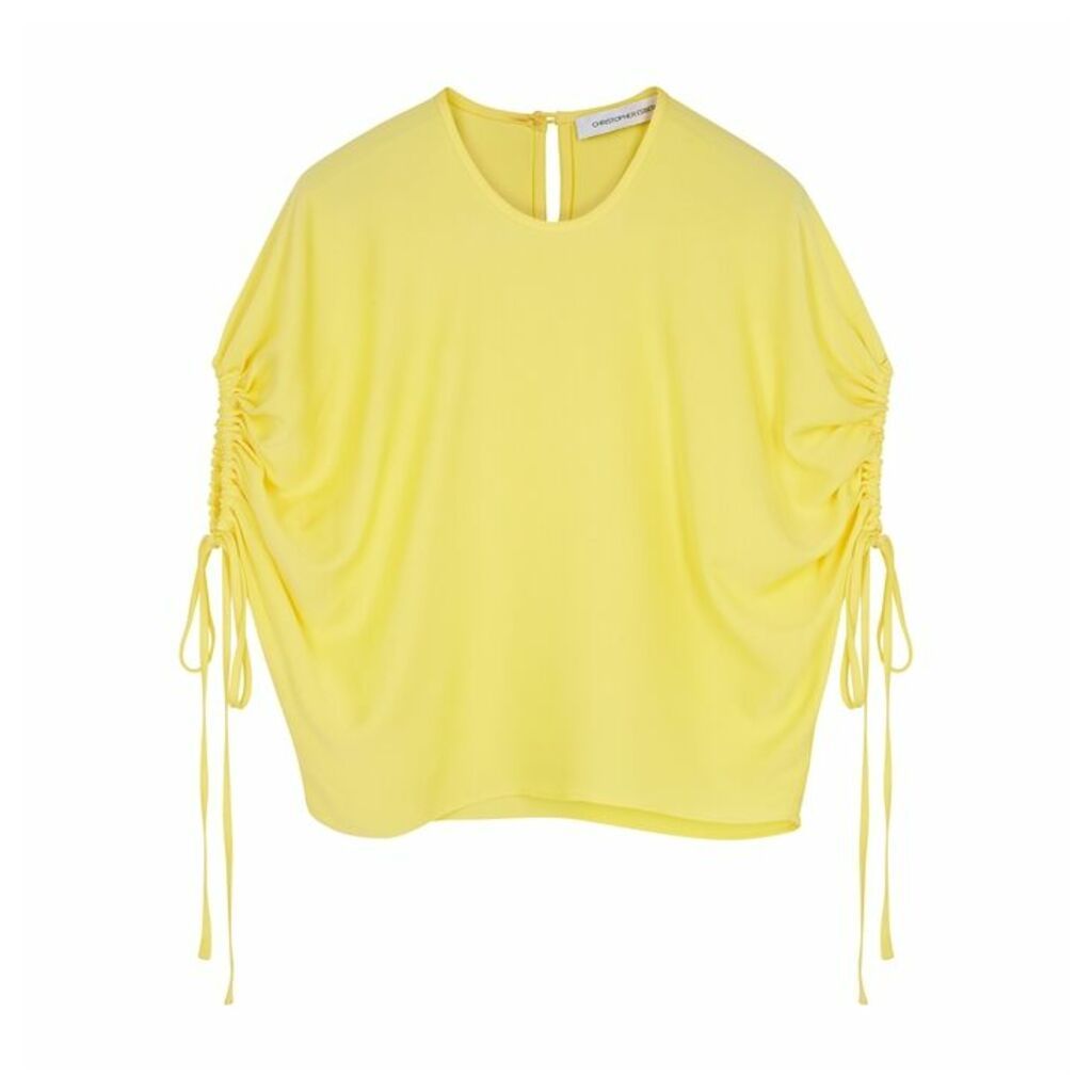 Christopher Esber Yellow Ruched T-shirt