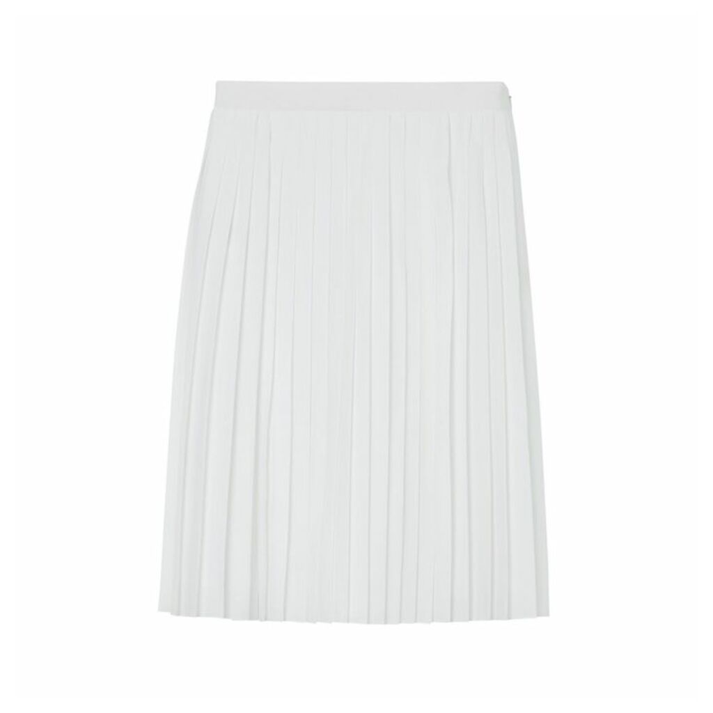 Burberry Silk-lined Pleated Skirt