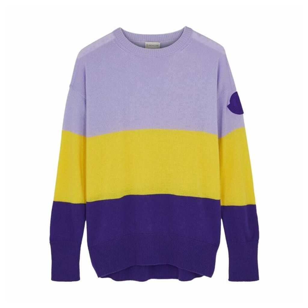 Moncler Colour-blocked Knitted Jumper