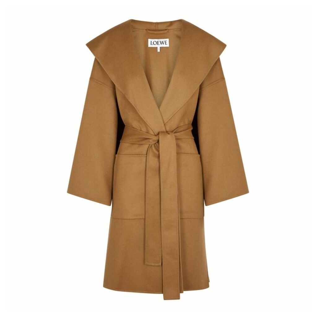 Loewe Camel Wool And Cashmere-blend Coat