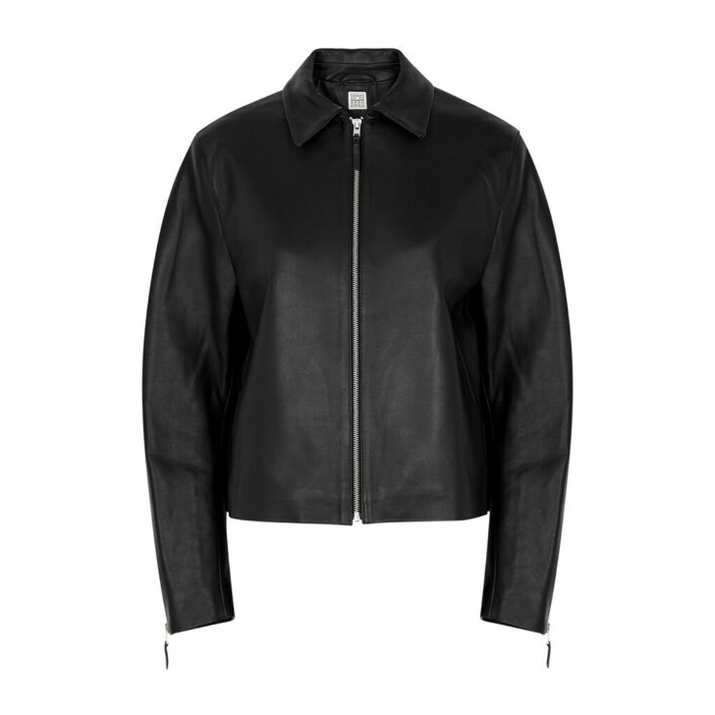 Totême Lucca Black Leather Jacket