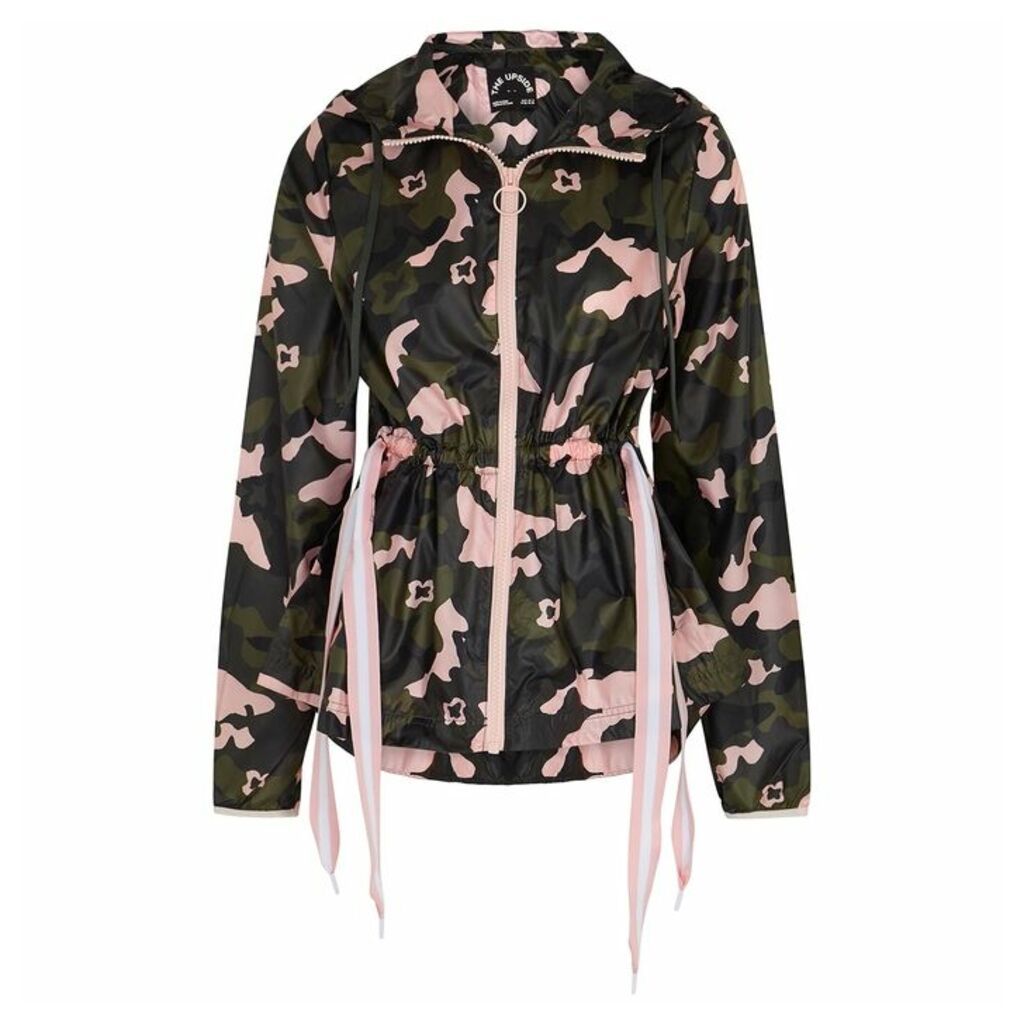 The Upside Forest Camo Ash Printed Shell Jacket