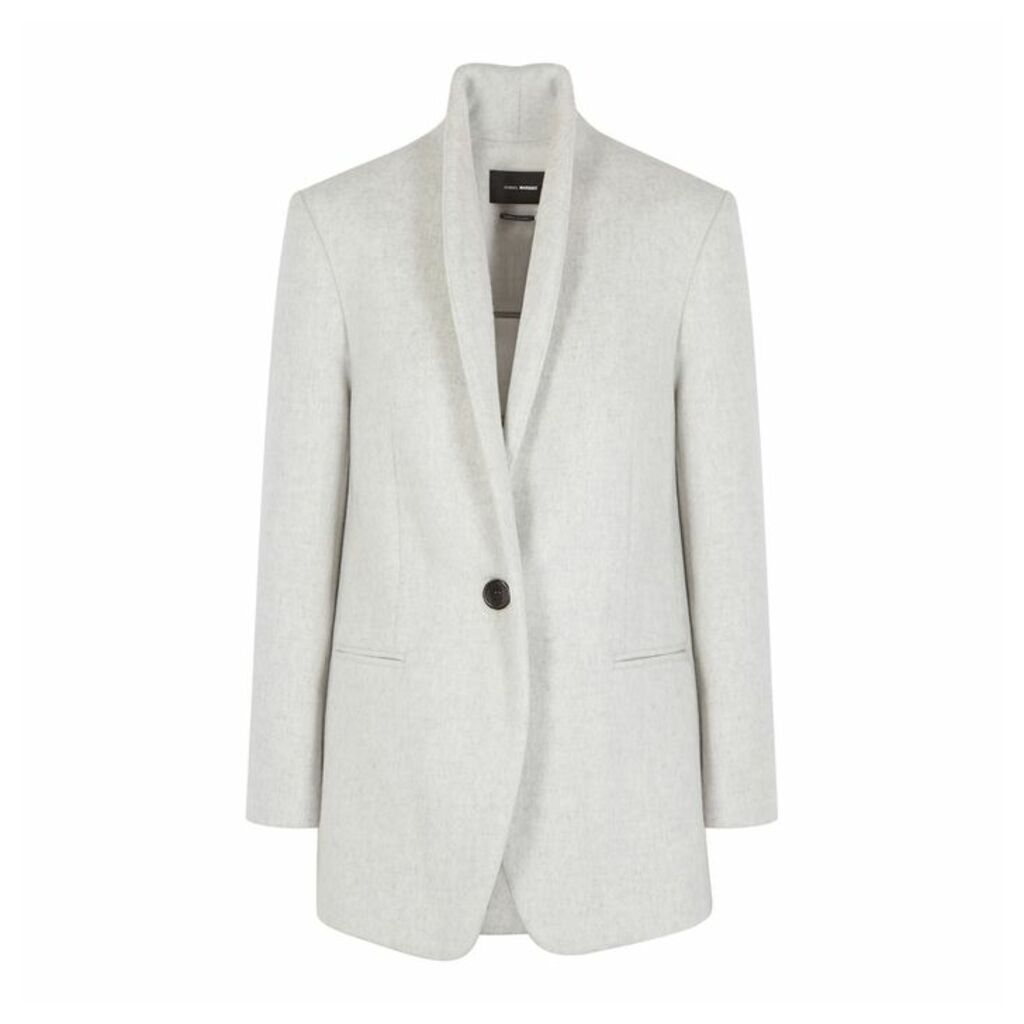 Isabel Marant Felicie Light Grey Wool-blend Jacket