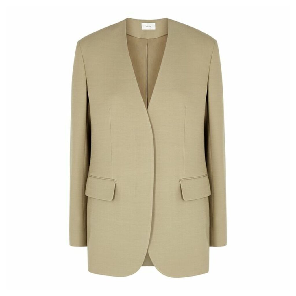 THE ROW Murray Stone Wool-blend Jacket