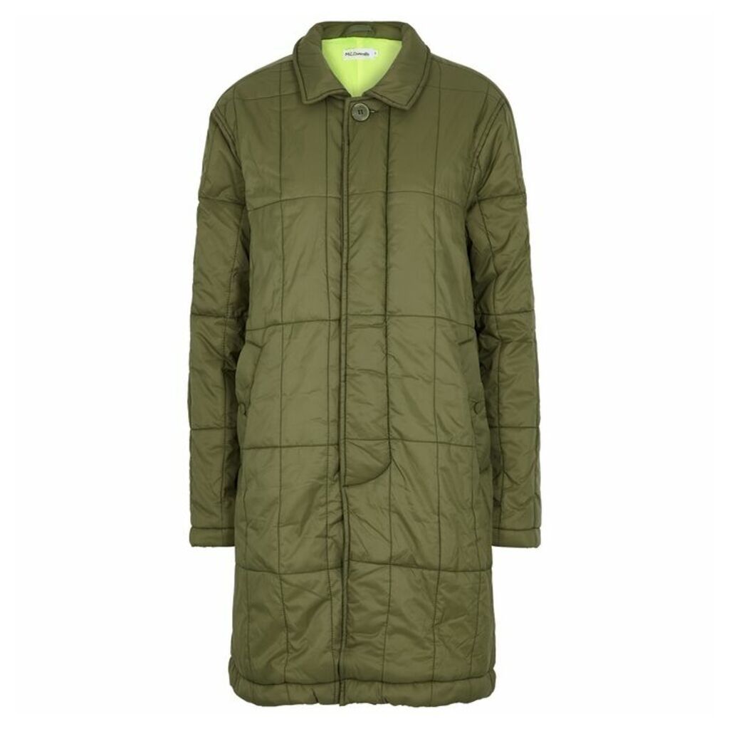 M.C. OVERALLS Army Green Quilted Shell Jacket