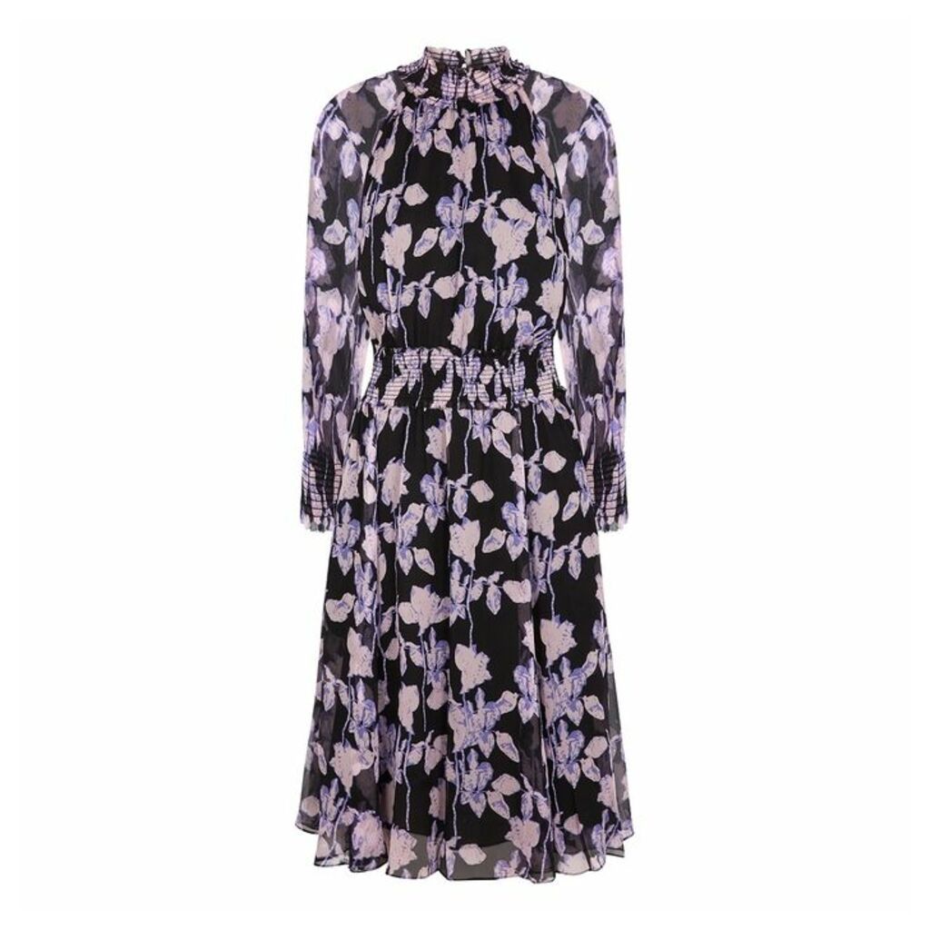 Diane Von Furstenberg Athena Floral-print Silk Midi Dress