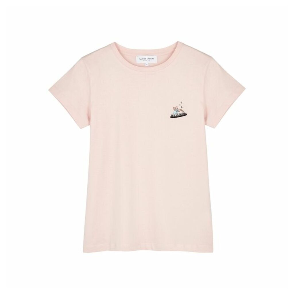 Maison Labiche Musician Light Pink Cotton T-shirt