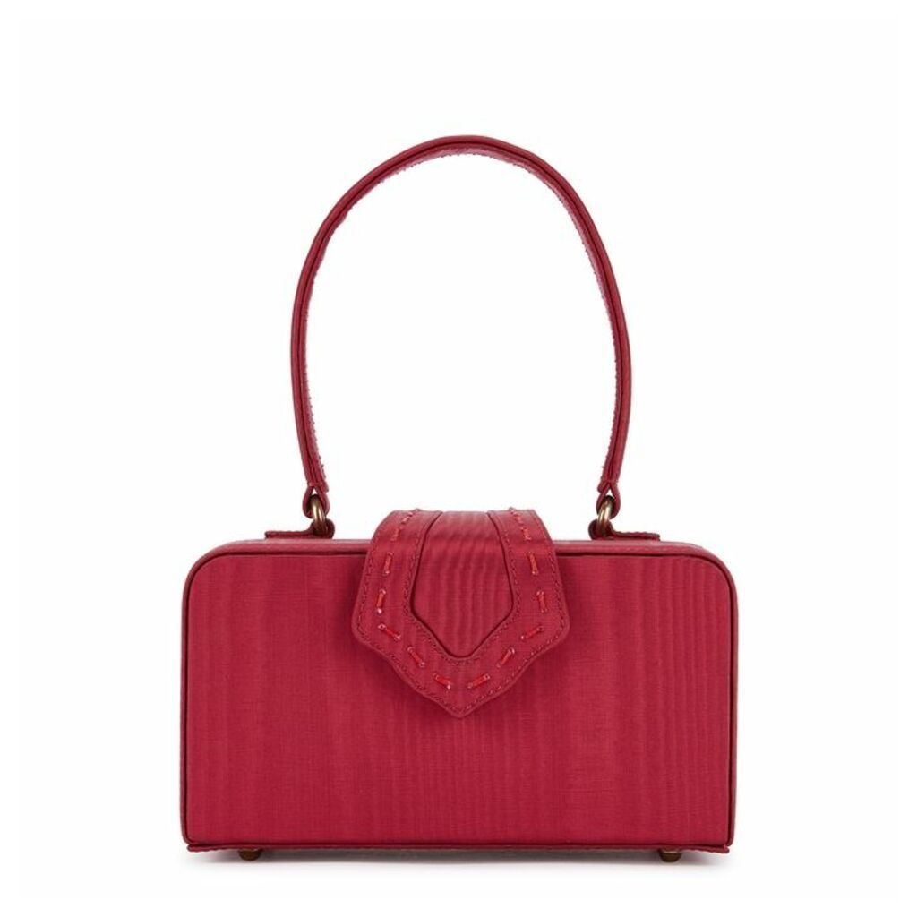 MEHRY MU Fey In The 50s Faille Burgundy Top Handle Bag