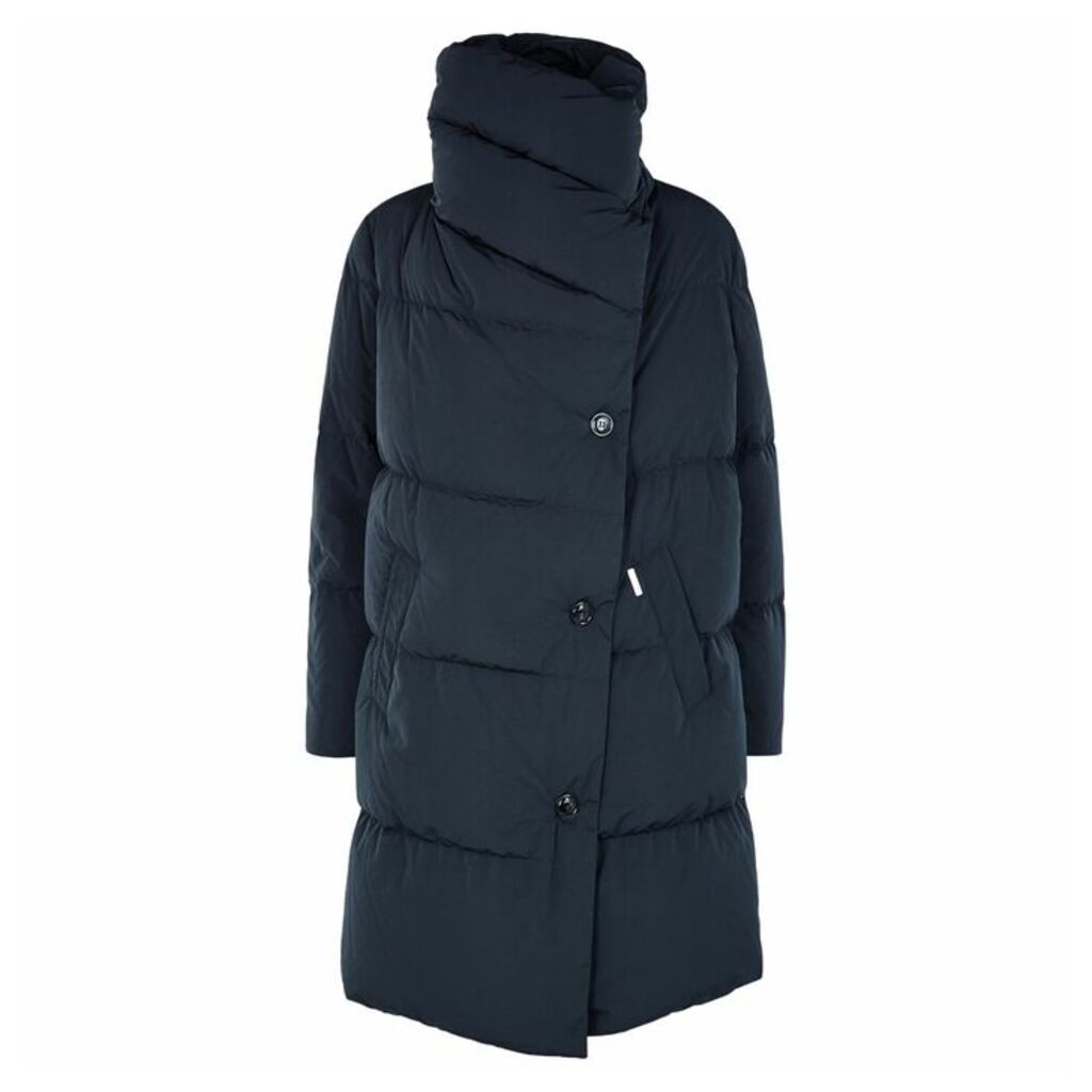 Woolrich Puffy Navy Padded Coat