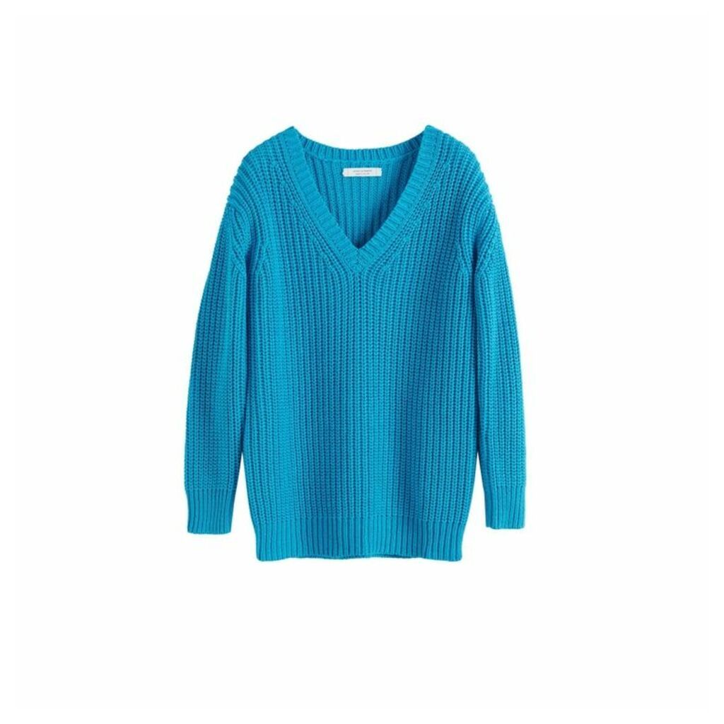 Chinti & Parker Blue Le Soir V Neck Sweater
