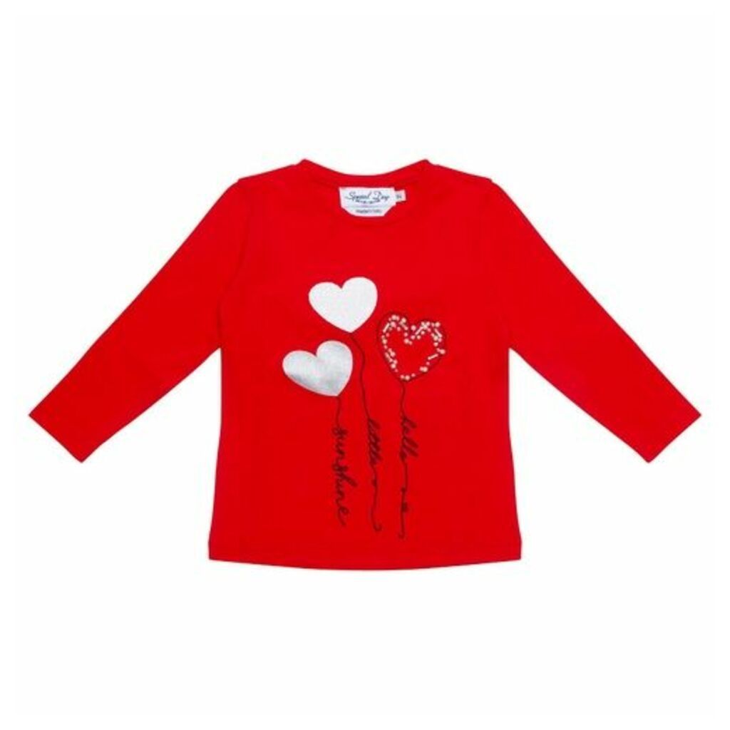 Special Day Heart Long Sleeve Top
