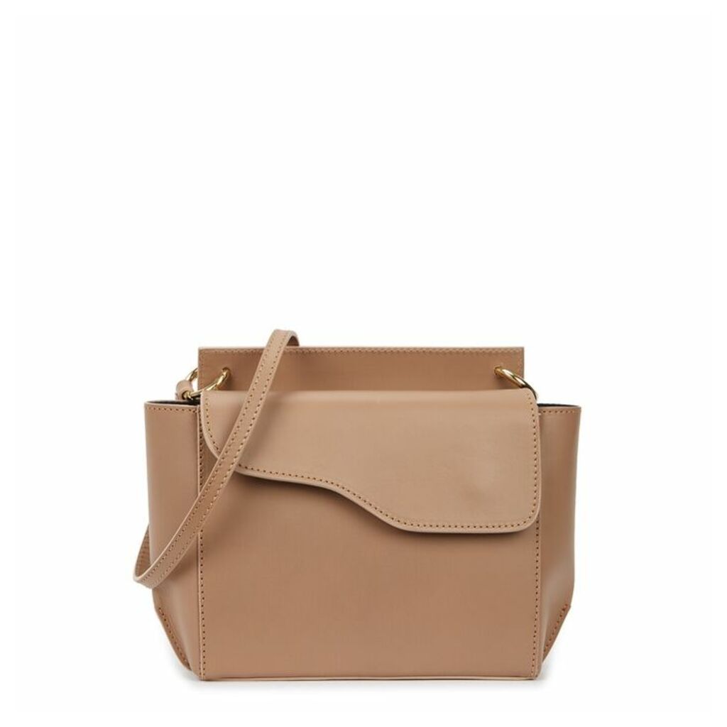 ATP Atelier Aulla Taupe Leather Cross-body Bag