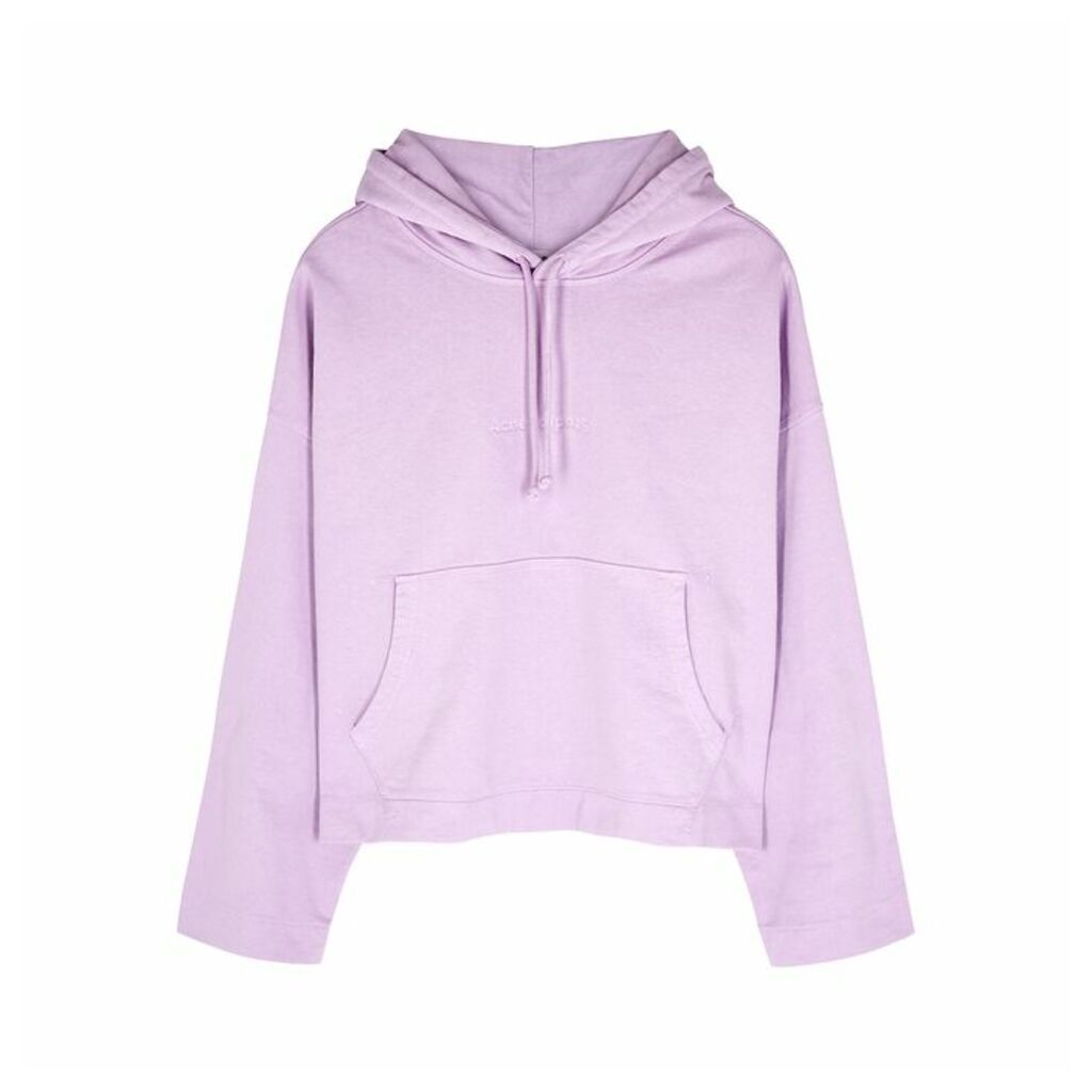 Acne Studios Lilac Hooded Cotton Sweatshirt