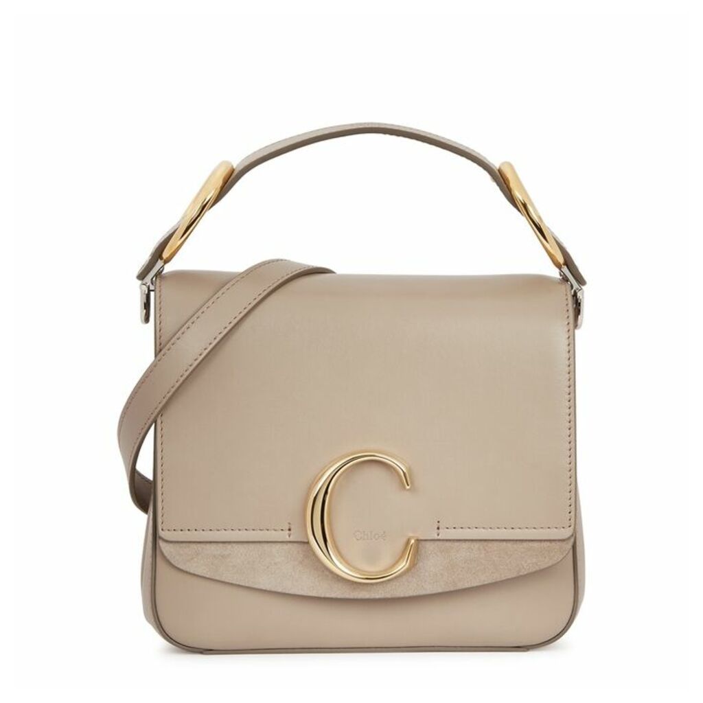 Chloé Chloé C Medium Leather Top Handle Bag