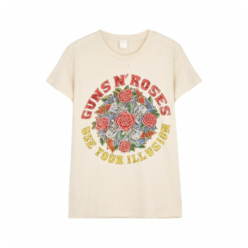 MadeWorn Guns 'N' Roses Printed Cotton T-shirt