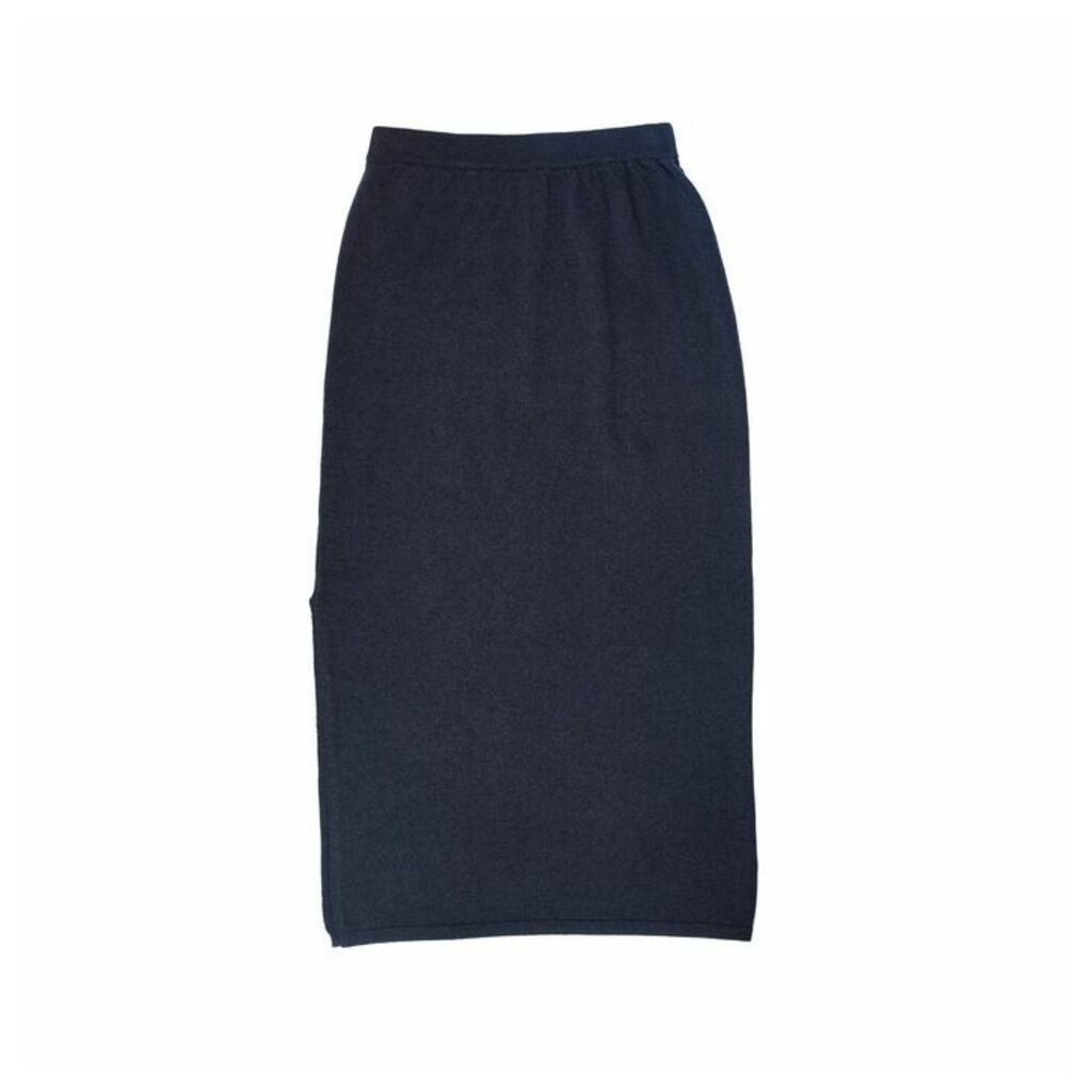 Arela Kelly Cashmere Skirt In Dark Grey