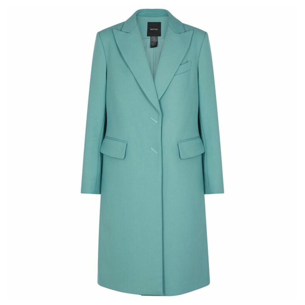 Smythe Turquoise Cotton Coat