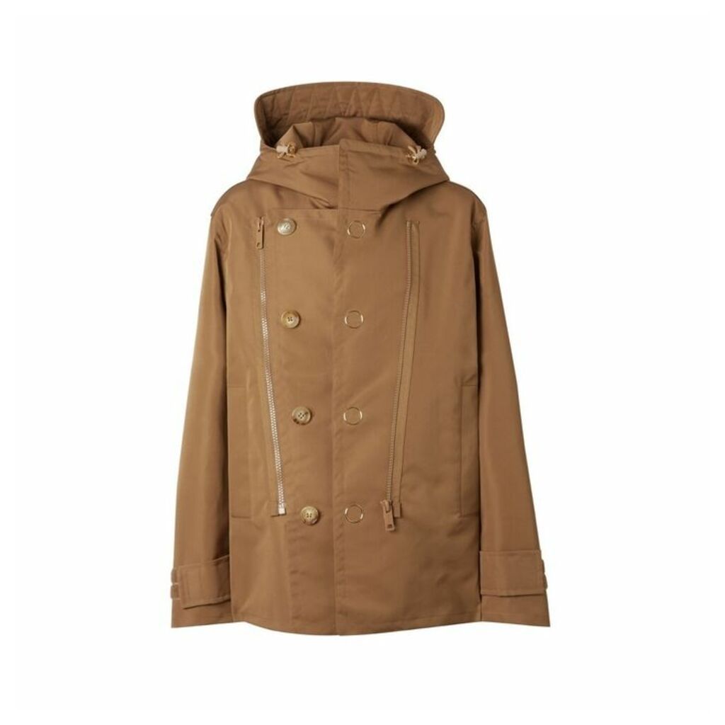 Burberry Detachable Panel Detail Hooded Jacket