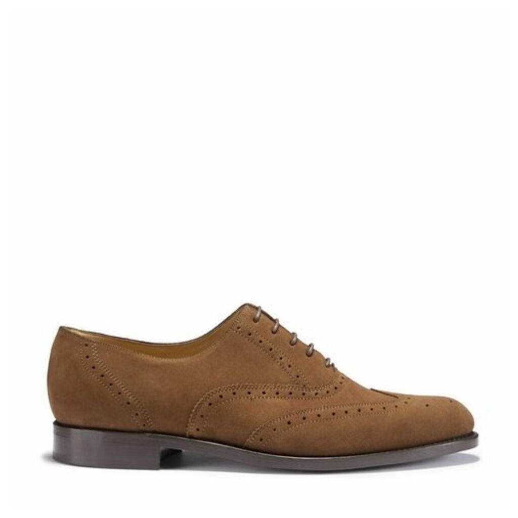 Hugs & Co Brown Suede Brogues Welted Leather Sole