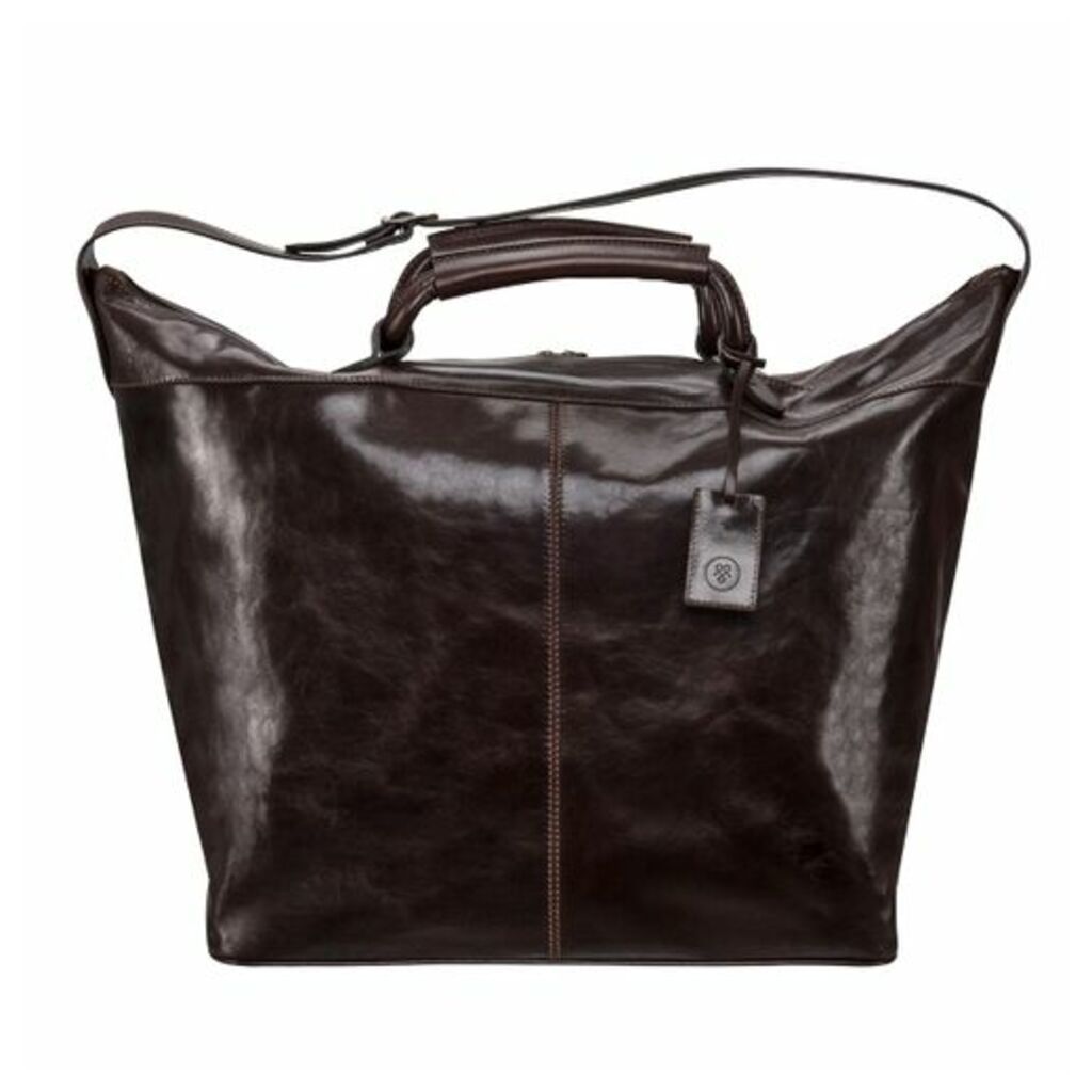 Maxwell Scott Bags High Quality Leather Brown Luxury Travel Bag