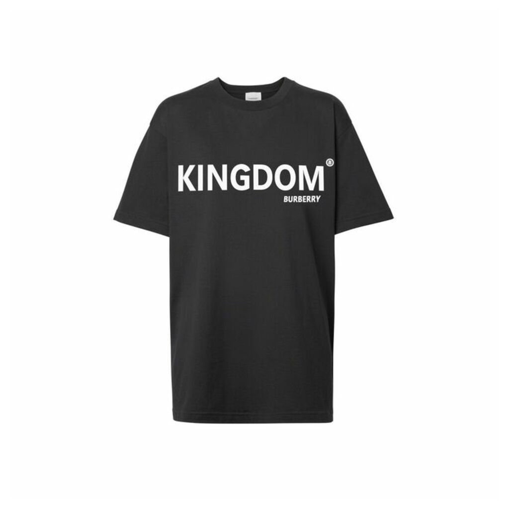 Burberry Kingdom Print Cotton Oversized T-shirt