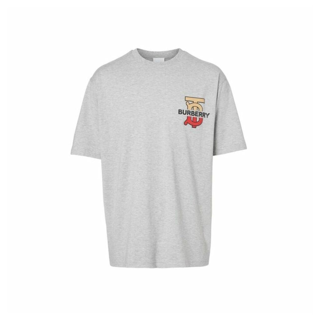 Burberry Monogram Motif Cotton Oversized T-shirt