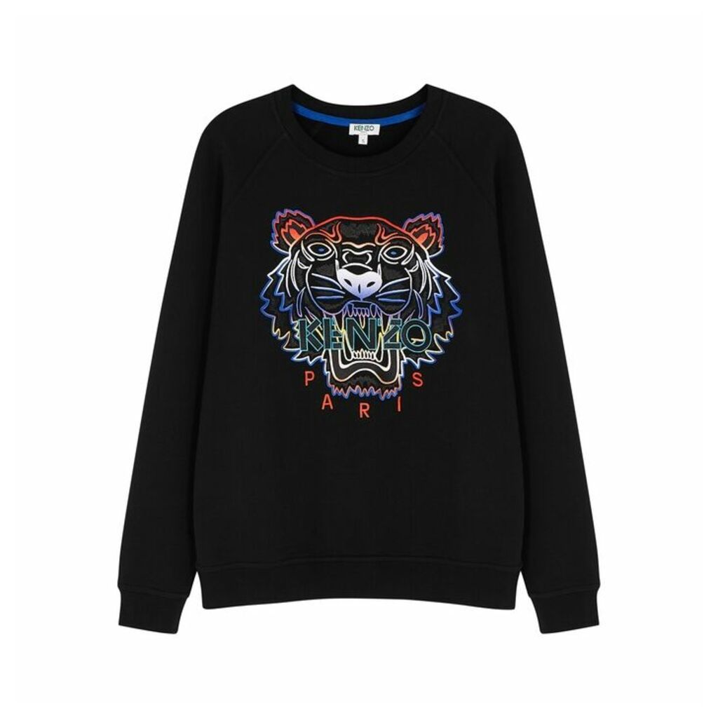 Kenzo Tiger-embroidered Cotton Sweatshirt