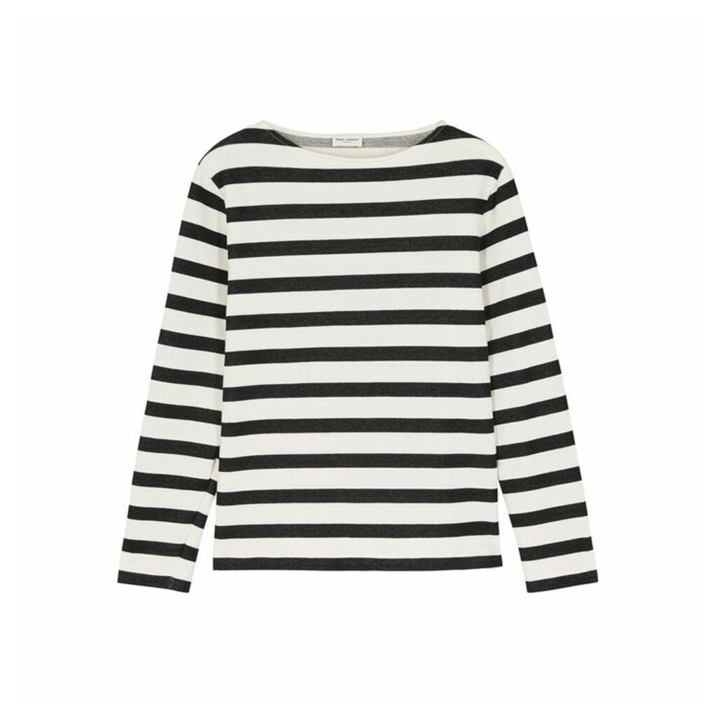 Saint Laurent Striped Cotton Sweatshirt